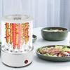 Electric Barbecue Grill Household Infrared Fast Rotating Oven with AntiScald Gloves  (White )