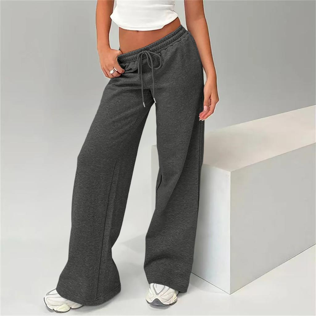 Women's Loose,Fit Fleece,Lined Thermal ,Color Casual Sweatpants