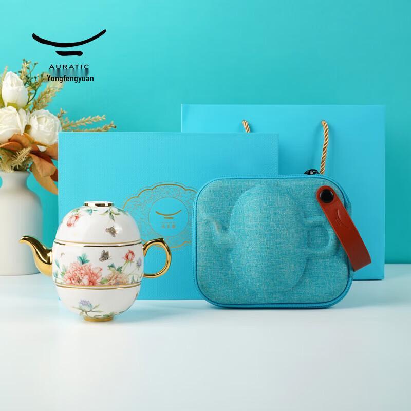 Yongfengyuan Blooming Grace Travel Tea Set