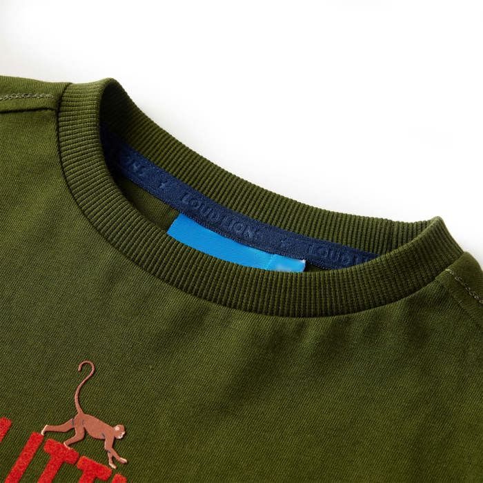 Children's Long-sleeved T-shirt Dark Khaki 92/104/116/128/140