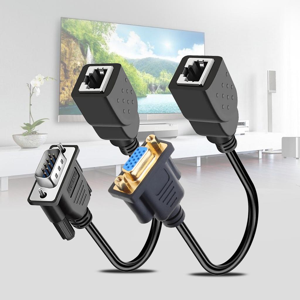 Vielseitiges DB9 Buchse/Stecker auf RJ45 Verlängerungskabel für verschiedene Anwendungen Genießen Sie mehr Flexibilität und Benutzerfreundlichkeit