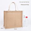 Custom DIY Hand-Painted Jute Burlap Tote Bag by MUJI