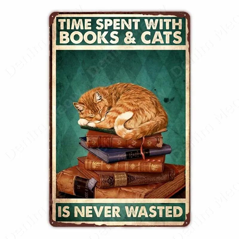 Black Cat Vintage Tin Signs, Funny Metal Art Poster, Wall Decor, Home, Bar, Pub, Cafe, Farm, Bathroom, I Hate Everyone