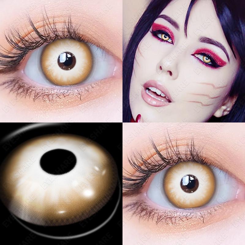 EYESHARE 1 Pair Cosplay Contact Lenses for Eyes Vampire Party Cosplay Colored Softlens 14.5mm Halloween Lens