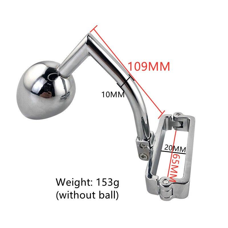 Metal Stainless Steel Anal Plug Scrotum Bondage Sperm Ring Sex Toys Slave Penis Ring BDSM