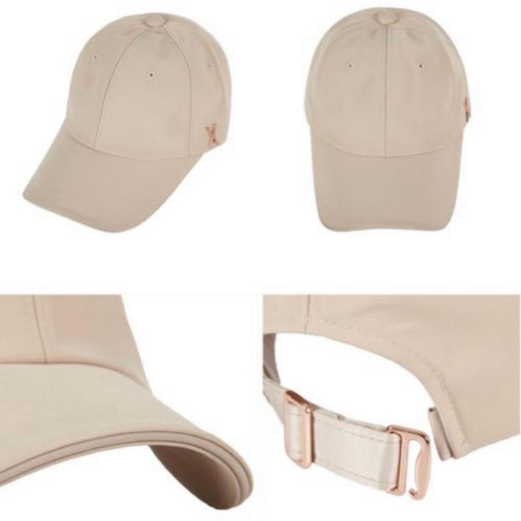 [USED] Limited-time offer: VARZAR 643 genuine beige cap in rose gold. Used by Mina.