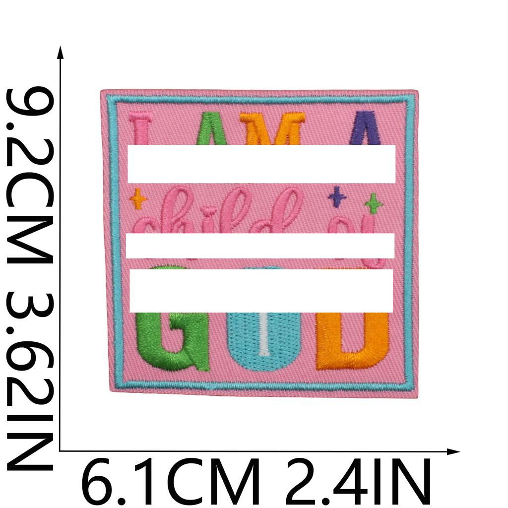 Retro Geometric Cartoon Shape Embroidery Cloth Sticker Denim Jacket Shoes And Hats Ironing Patch Diy Handmade Decorative Embroidery