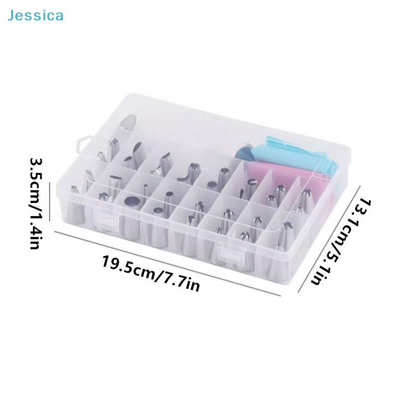 32-Piece Piping Nozzle Set | Stainless Steel Cake Decorating Tips with Pastry Bags & Storage Case