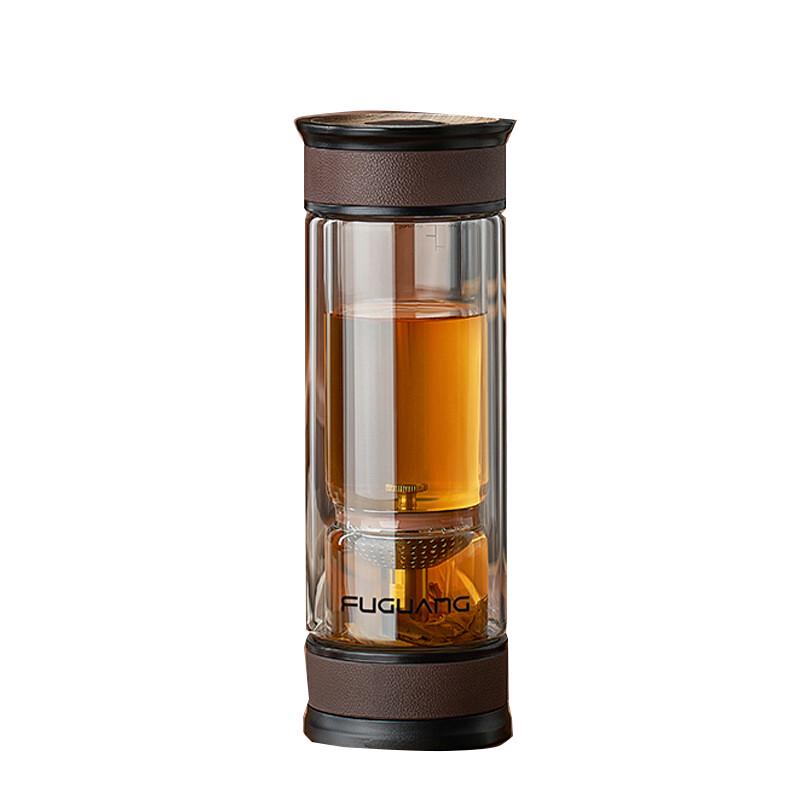 Fuguang Double-Layer Glass Tea Infuser Bottle