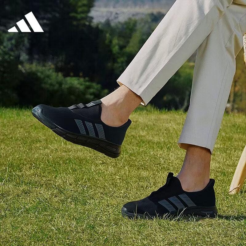 Adidas Men s Slip-On Breathable Mesh Running Shoes 42.5