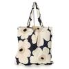 Marimekko Tote Bag Unikko 44x43cm Midnight Blue 74528 518