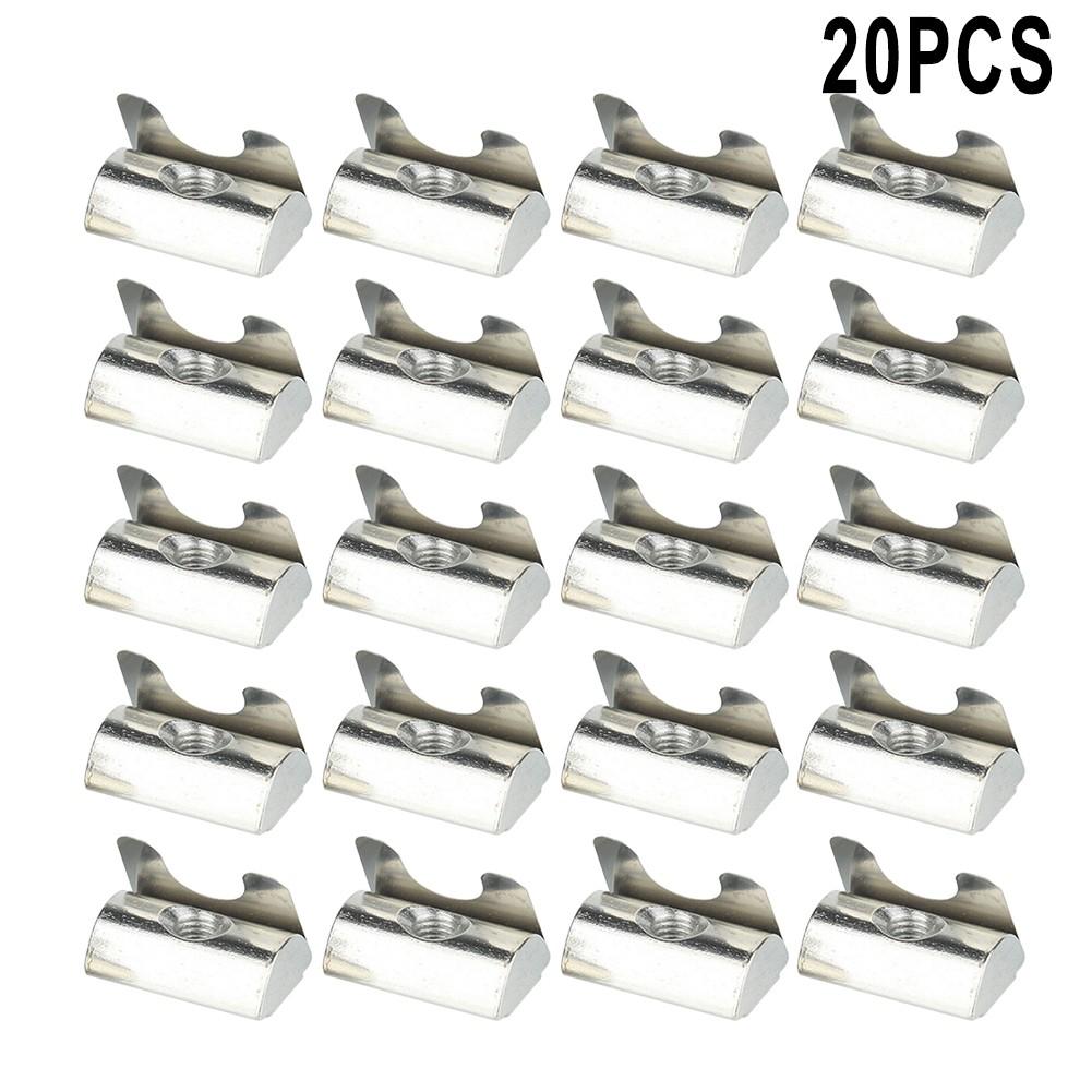 20pcs M8 Shrapnel Nut for 30 40 45 Series Aluminium Profile Accessories