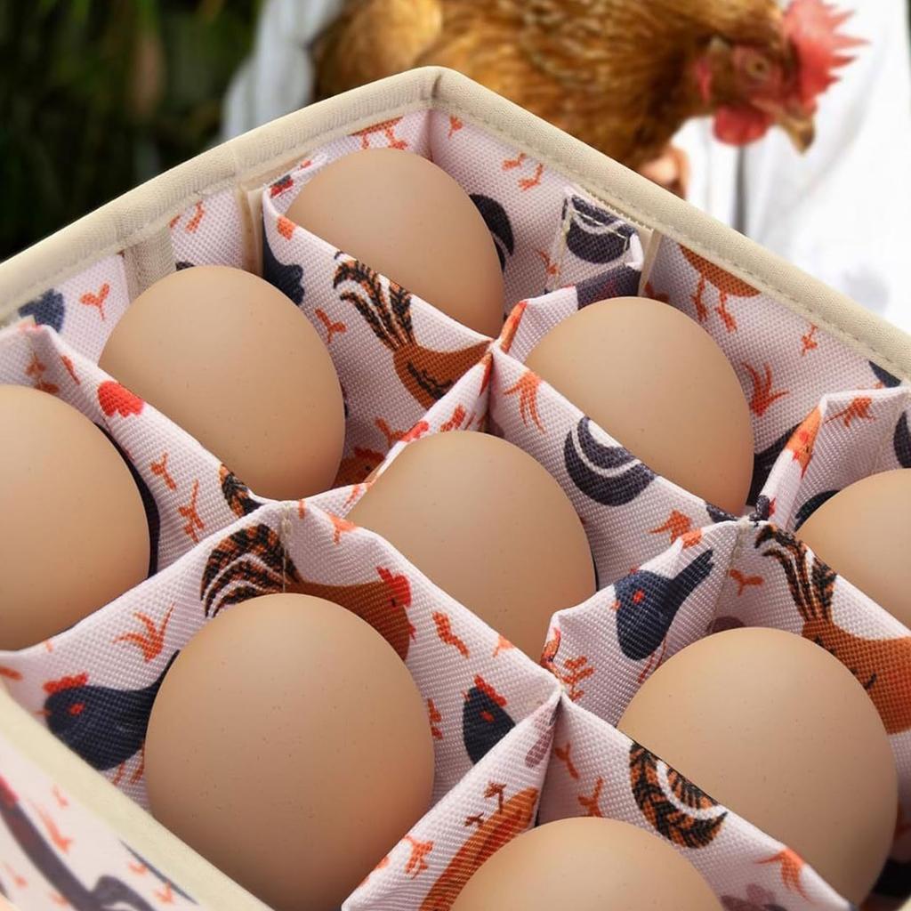 Multipurpose Net Eggs Container With 9 Sections For Farm Gathered Eggs Vegetables And Fruits Storage