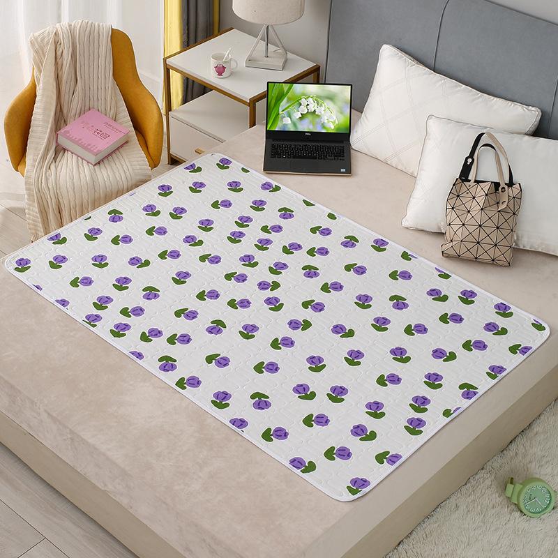 Reusable Waterproof Incontinence Bed Pad With Absorbent Layer, Non-Slip Backing, Cartoon Print Mat For Children, Adults, Elderly, Pets And Home Use