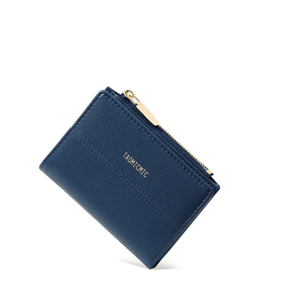 Pu Leather Business Card Holder Large Capacity Bank/ID/Credit Card Bag Women Short Wallet  Shopping