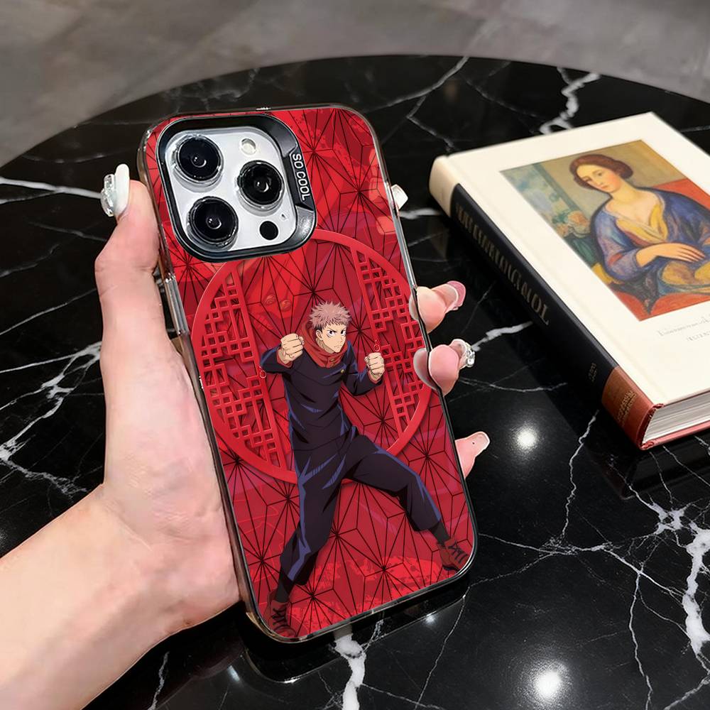 

Jujut-su Y-Yuji I-Itadori-YI K-Kaisen Phone Case For iPhone 17,16,15,14,13,12,11 Plus,Pro,Colorful Silver Phone case Funda Cover iPhone15plus