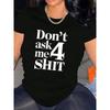 Women's Casual Short Sleeve Crew Neck Adorable Tee