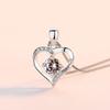 Love Heart Necklace for Women, Fashionable Temperament, Peach Heart Pendant, Collarbone Chain, Neck Chain