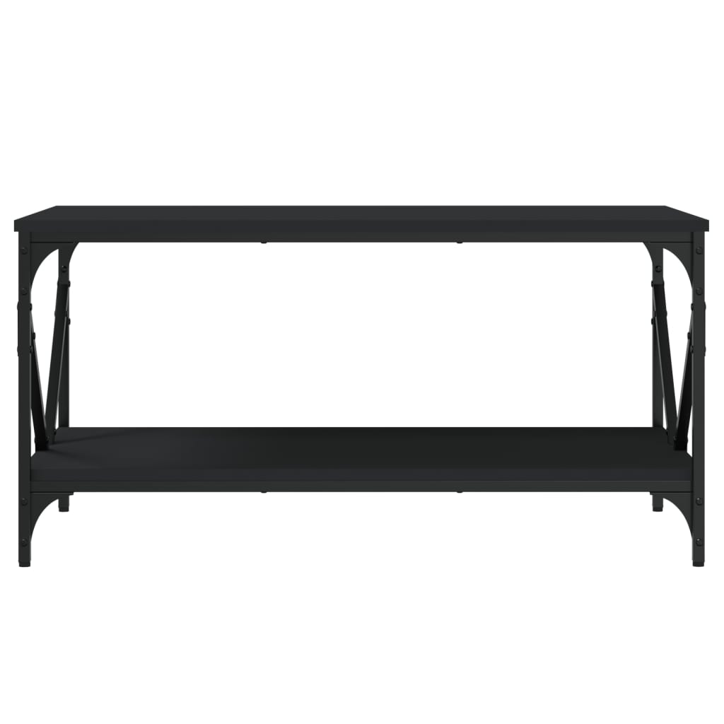  Coffee Table, Black, 90x50x45 Cm, Wood-based Material