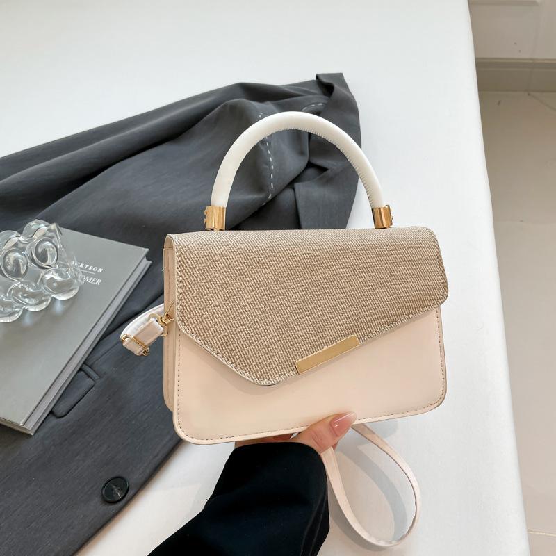 New women's bag 2025 trendy locomotive style leather strip decorative underarm bag fashionable commuter women's shoulder bag