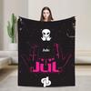 Jul French Rapper Album Warm Comfy Blanket For Chair Sofa Bed Novelty Throw Blanket Spring Travel Office Flannel Bedspread
