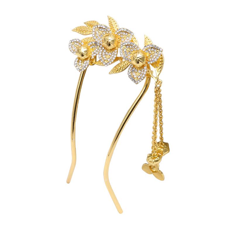 Xiuhe Clothing Headgear Women'S Premium Hanfu Retro Chinese Bridal Headgear Tassel Hairpin New Chinese Hair Accessories Customization