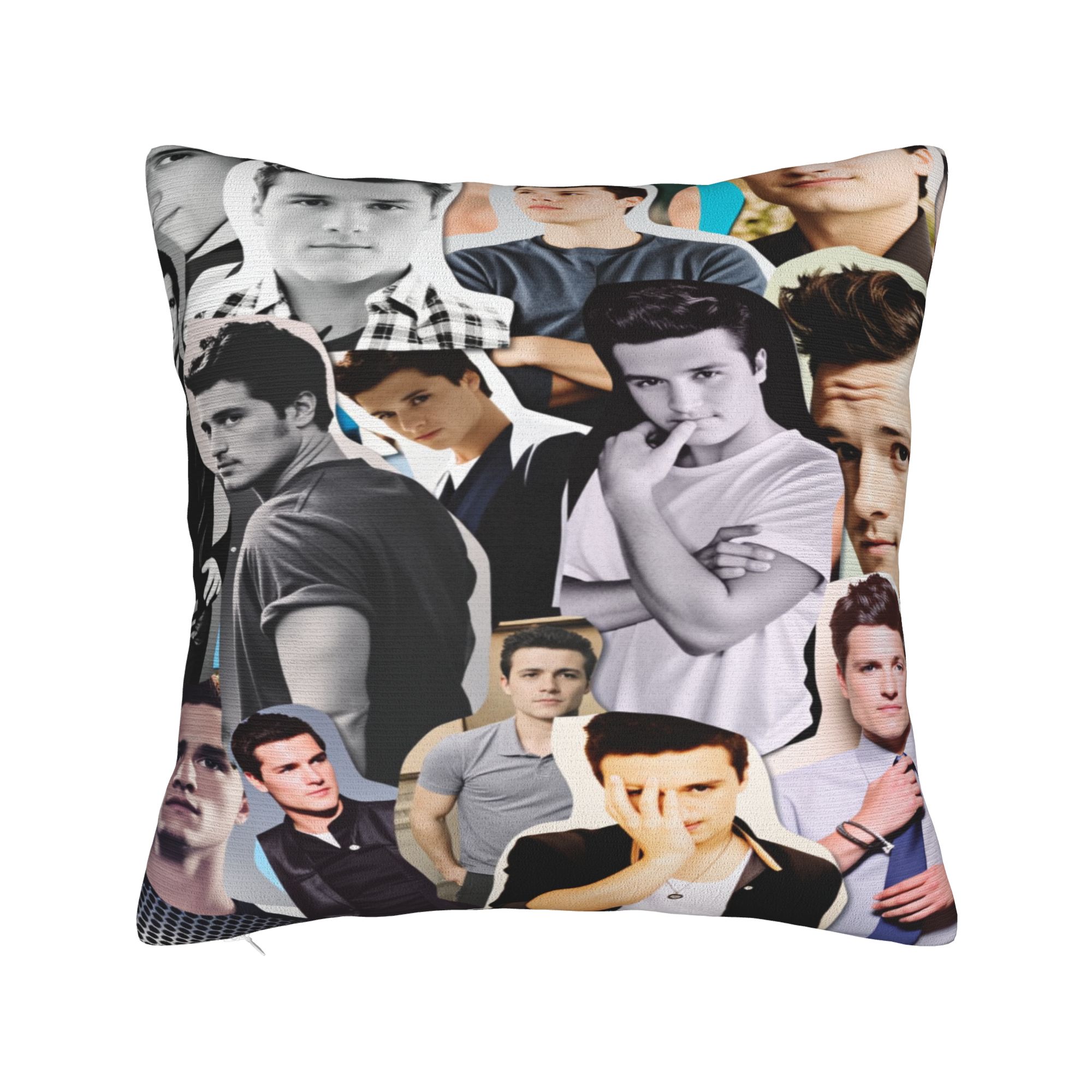 Pillow Cover Josh Hutcherson  Funny Pillow Case For Chair Sofa Home Decor Pillowcases 12x12Inch