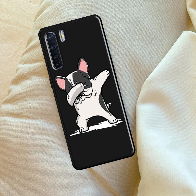 

French Bulldog Case For Oppo A96 A76 A16 A18 A38 A58 A78 A98 A74 A94 A54 A80 A60 A40 A15 A17 A57 A5 A6 Pro OPPO A94 5G