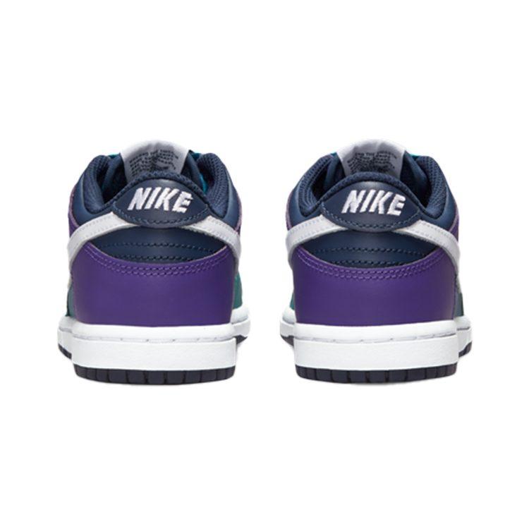 Nike Dunk Vintage Low top Skateboard Shoes Blue Purple Children Aged 3 7 Years Old DH9756-300