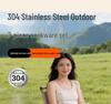 304 Stainless Steel Portable Outdoor Cookware Set - Compact Folding Pots for Camping & Hiking