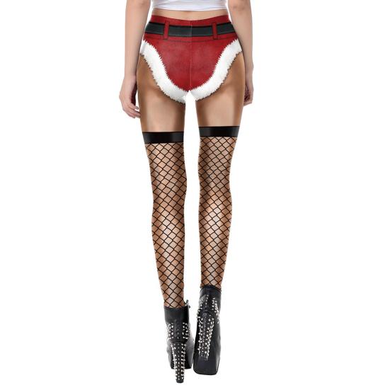 Women's Christmas Leggings High Waist Funny Printed Yoga Pants Soft Stretchy Merry Xmas Holiday Tights Costume