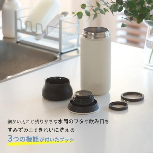 Marna Water Bottle Gap Cleaning Brush (White) Water Bottle Cleaning Brush Bottle Brush (Cleaning Lid/Removing Dirt, Thin Brush) Bottle Cleaner K683W