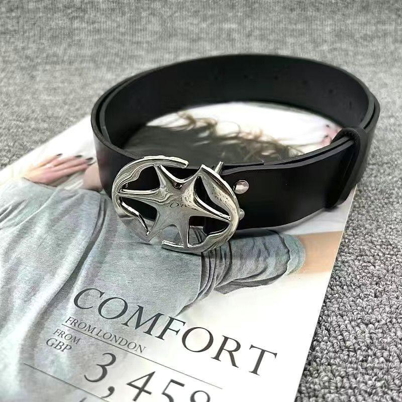 Fashionable 2024 New Design Womens Pu Belt For Stylish Denim Outfits Black Color