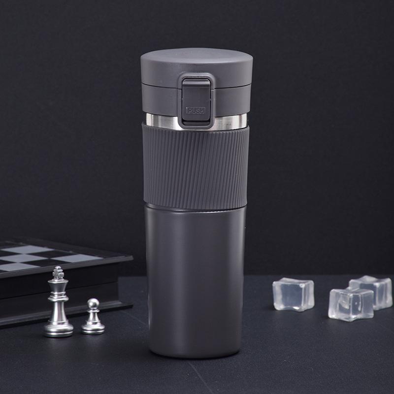 

304 Stainless Steel Vacuum Flask Coffee Thermos Mug Portable Car Travelling Water Bottles Tumbler Insulation Cup Thermal 380ML зелёный