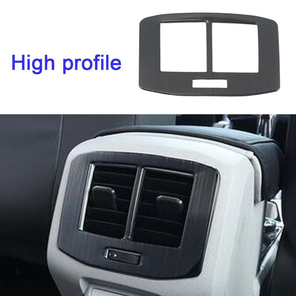 Stainless Steel Gear Box Panel Cover Brushed Black Door Audio Speak Sound Trim Frame For Volkswagen VW T-cross Tcross -