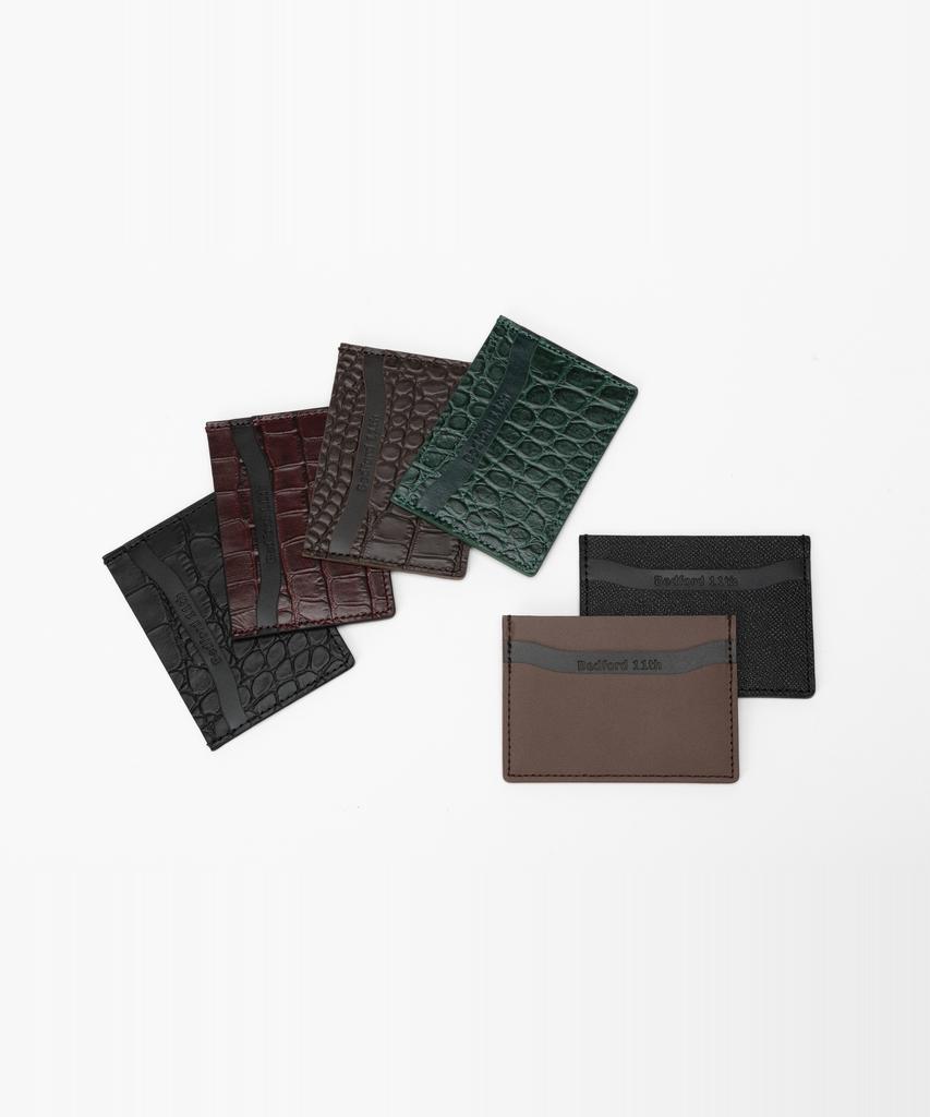 Bedford11Th Wave Pocket Card Case [2 Cowhide Colors]