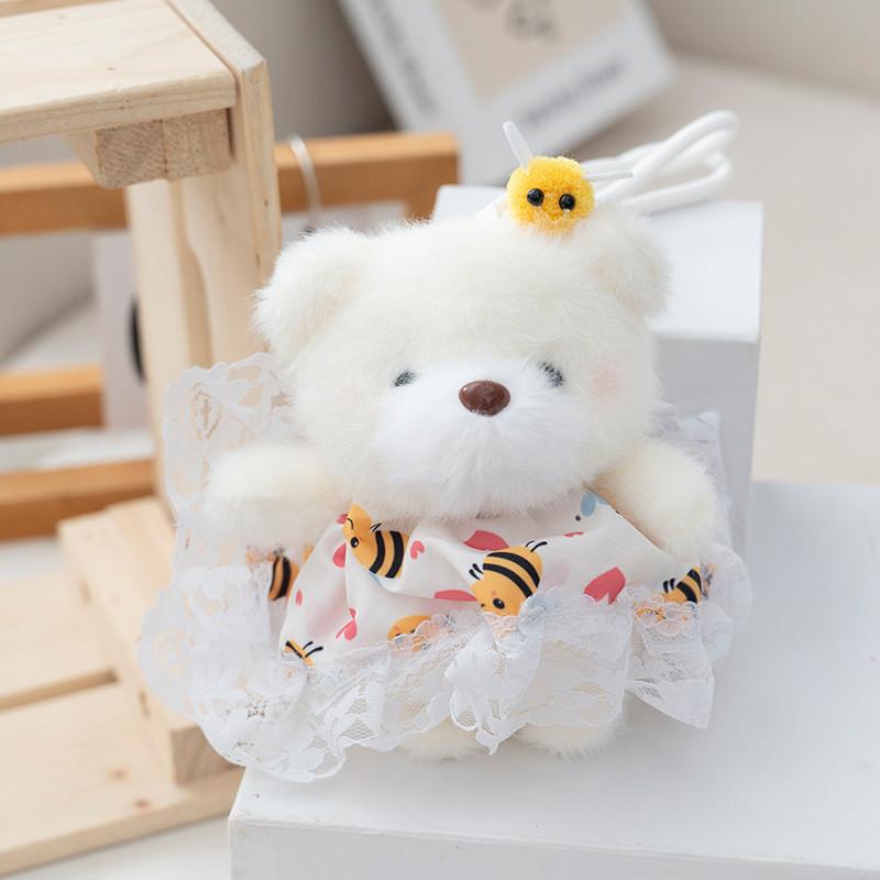 Plush Toy Bear Keychain Soft Stuffed Animal Backpack Accessory Collectors Gift