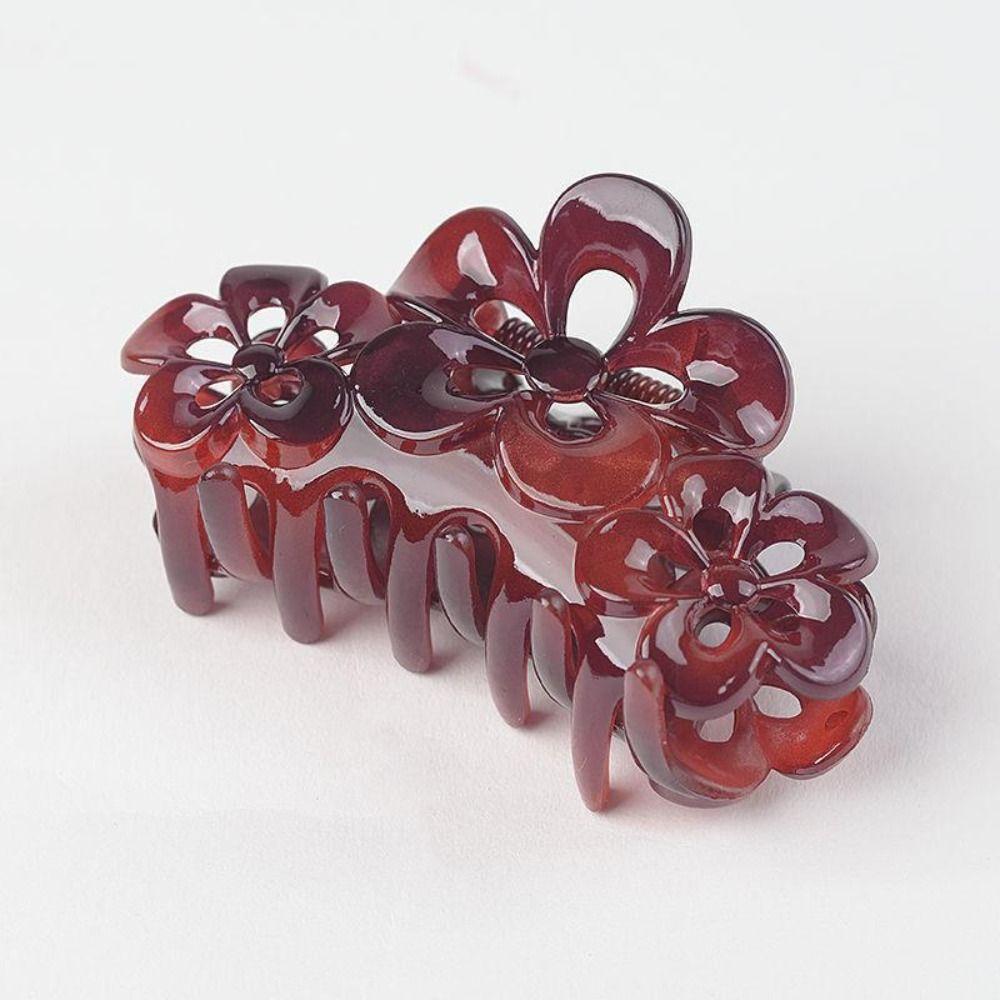 Wash Up Accessories Flower Hair Clip Sweet Hair Claw Minimalist Shark Clip  Women