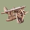 3D Puzzle Diy Wooden Toy Small Aircraft Assembly Model Adult Birthday Halloween Christmas Gift