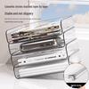 Transparent A4 Multi-Layer Stackable File Organizer for Desk