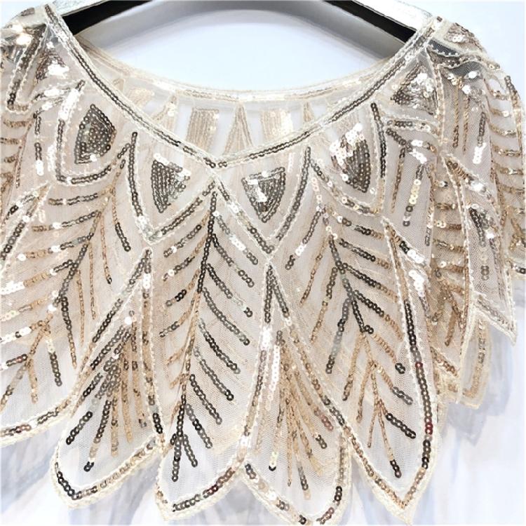 Sequins Flapper Shawl Costume Beadwork Accessories for 20s Theme Party