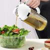 2 In 1 Glass Oil Sprayer Olive Oil Dispenser Press Type Dispenser for Cooking Kitchen Barbecue