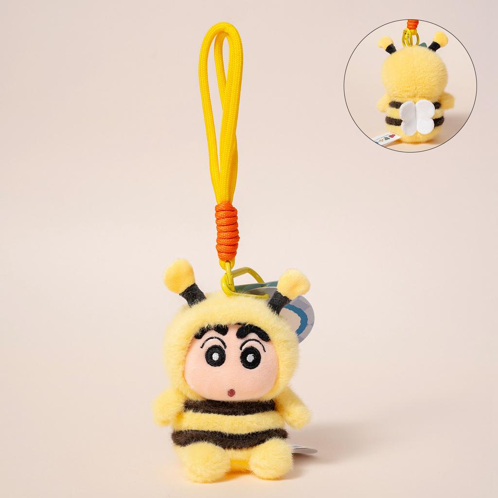 Adorable Crayon Shin-chan Doll Pendant Cute Waniyama Bee Turtle Crayon Shin-chan Plushies Stuffed Anime Backpack Pendant Gift