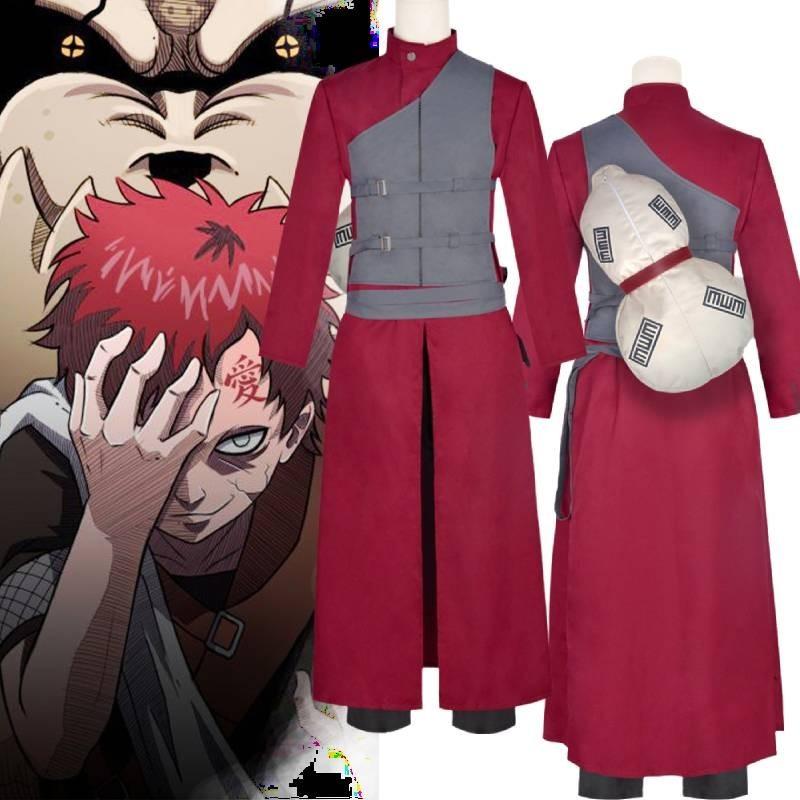 Naruto Gaara Kazekage Cosplay Halloween Anime Animation Costume Performance