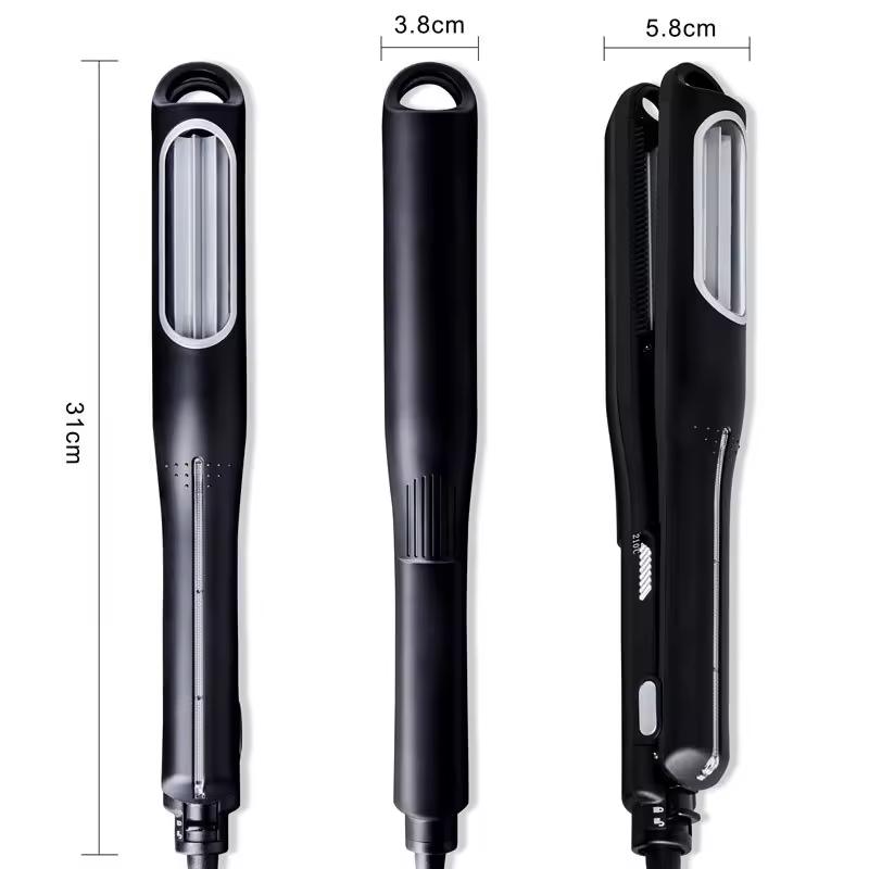 Portable automatic Curling iron with corrugated bucket Curling iron 450F dual voltage multi-function curling iron