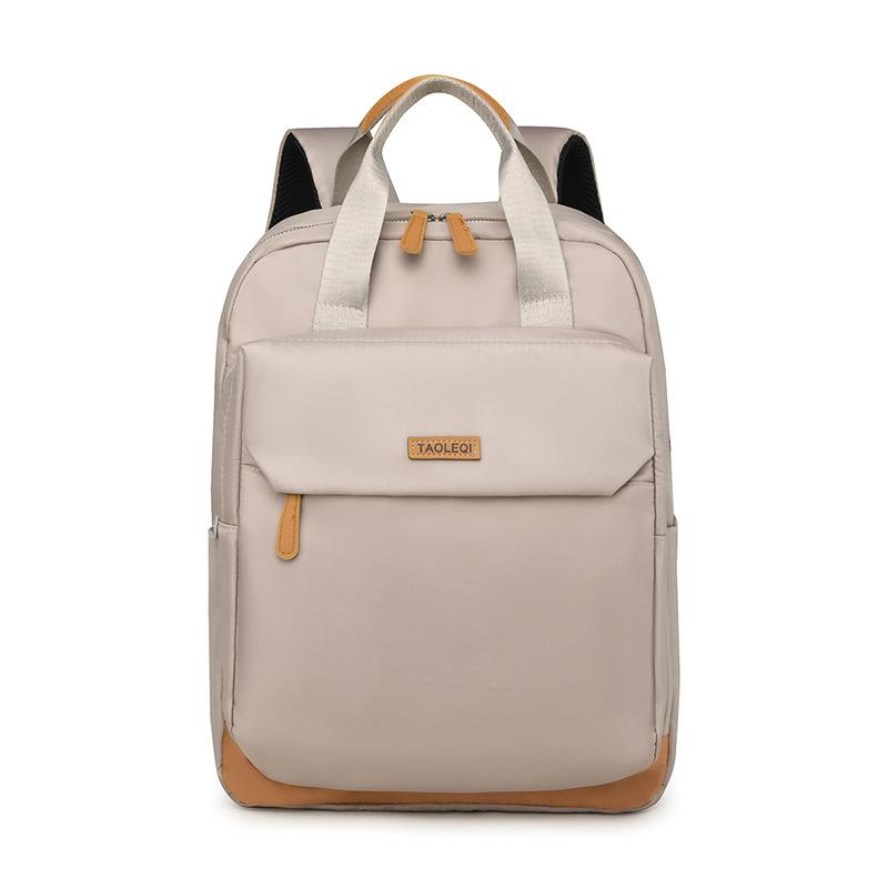 

Новый простой дорожный рюкзак большой вместимости, легкий и модный школьный рюкзак для студента колледжа, стильный деловой рюкзак для поездок на работу. хаки