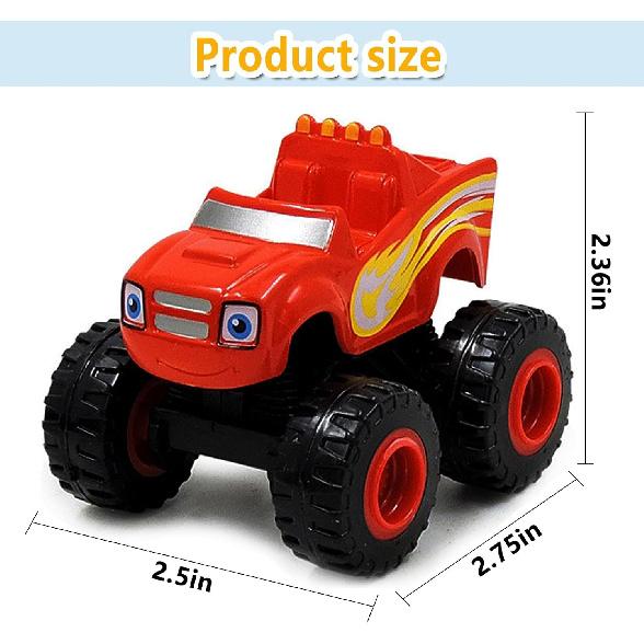 Blaze The Monster Machines, 6Pcs Monster Truck for Children, Truck Vehicles Toys, Machines Gifts for Kids