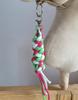Hobby Horse Rope Lead - Dark Pink/Light Green/White