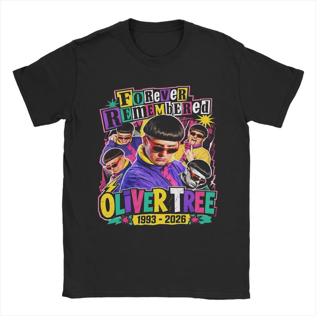 2026 Summer Oliver Tree Memory Tshirt Oliver Tree Fan Retro 90s Commemorative Cotton Tshirt Unisexs Unisexs Sportswear Y2k Style