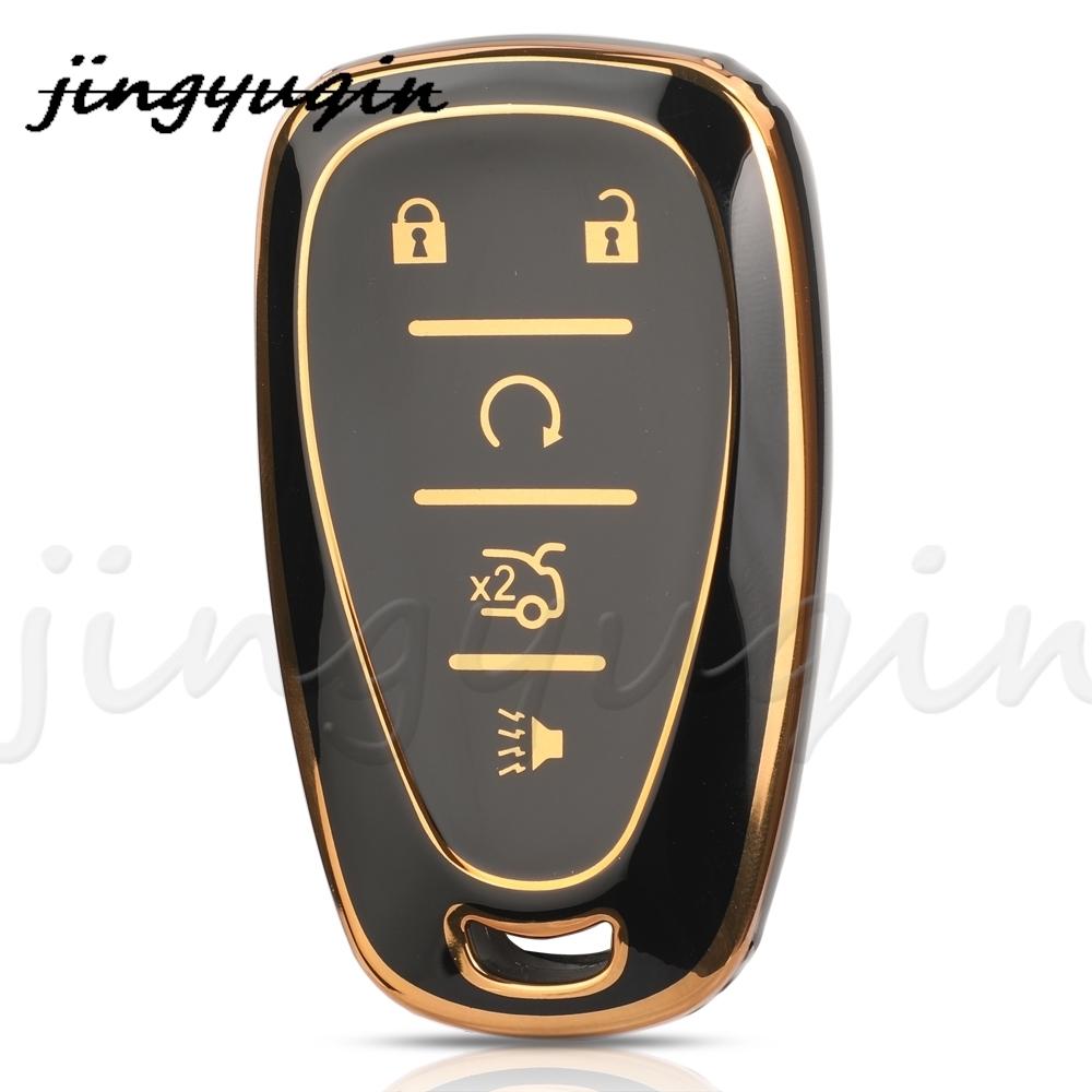 Jyq Tpu Auto Remote Car Key Case For Chevrolet Chevy Camaro Cruze Malibu Equinox Onix Spark Equinox Sonic Volt Protect Shell